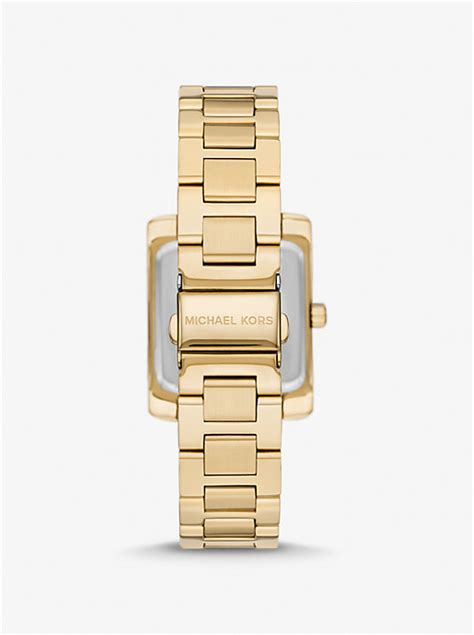 michael kors oversized emery pavé gold tone watch|Oversized Emery Pavé Gold.